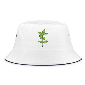 Kräuter - Bucket Hat - Weiß/Navy - Vorne