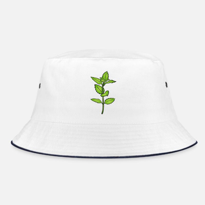 Kräuter - Bucket Hat - Weiß/Navy