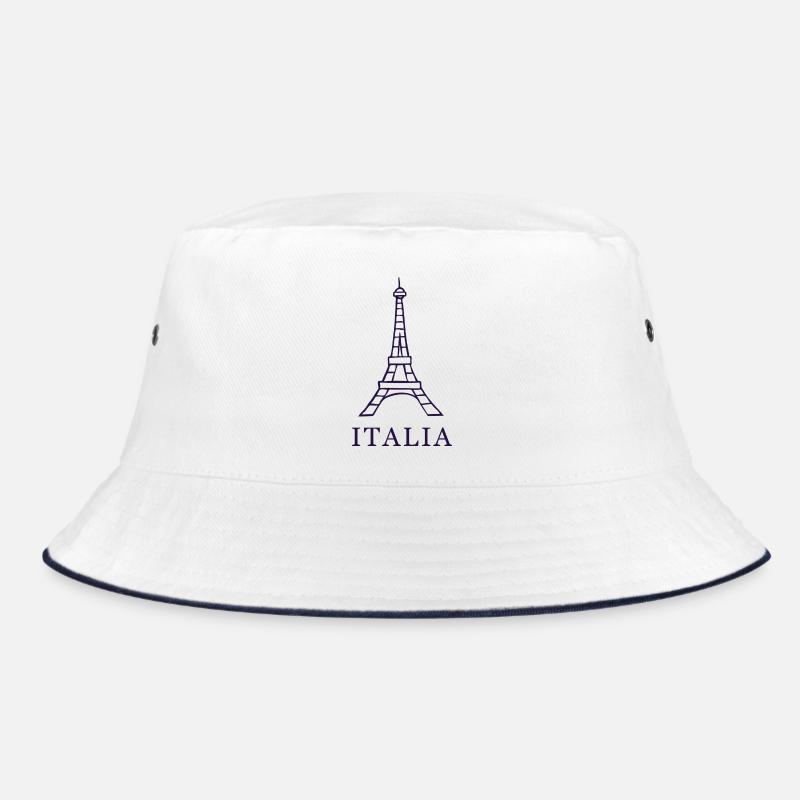 Italy Eiffel Tower design Bucket Hat