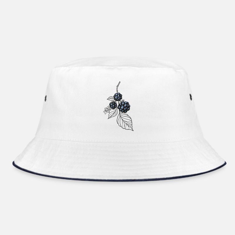 Brombeeren Herbst Sticker Bucket Hat
