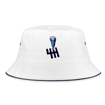 Driving Car Statement Gear Shift Driver - Bucket Hat - white/navy - Front