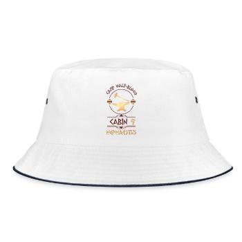 Cabin #9 in Camp Half Blood, Child of Hephaestus - Bucket Hat - white/navy - Front