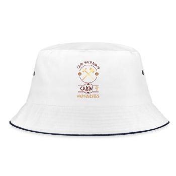 Cabin #9 in Camp Half Blood, Child of Hephaestus - Bucket Hat - white/navy - Front