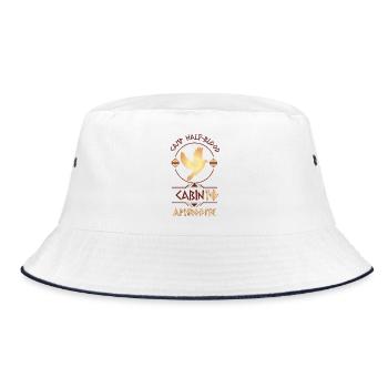 Cabin #10 in Camp Half Blood, Child of Aphrodite - Bucket Hat - white/navy - Front