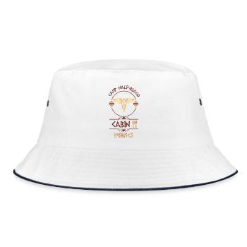 Cabin #11 in Camp Half Blood, Child of Hermes - Bucket Hat - white/navy - Front