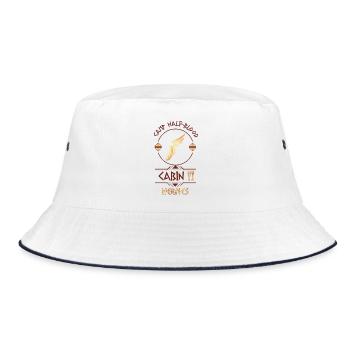 Cabin #11 in Camp Half Blood, Child of Hermes - Bucket Hat - white/navy - Front