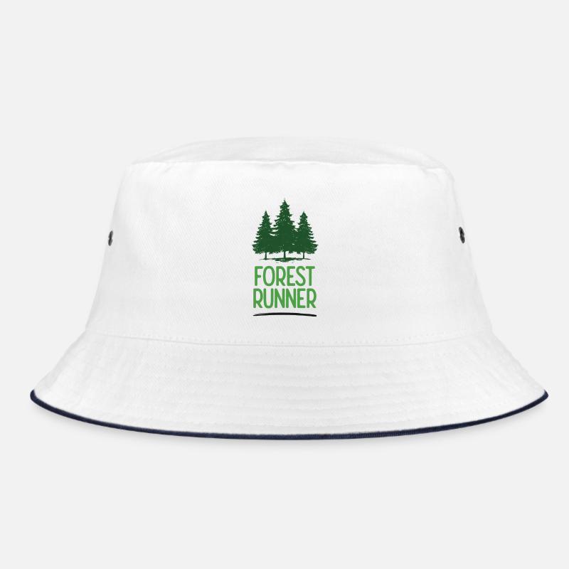 Waldläufer - Bucket Hat - Weiß/Navy