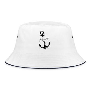 Pellworm - Bucket Hat - Weiß/Navy - Vorne