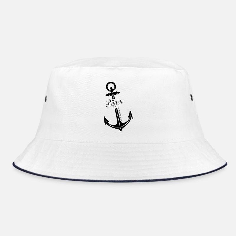 Rügen - Bucket Hat - Weiß/Navy