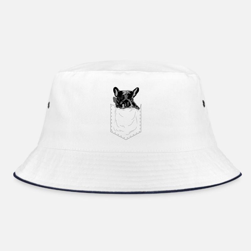 Frenchie Pocket Design Pop Art Stil Bucket Hat