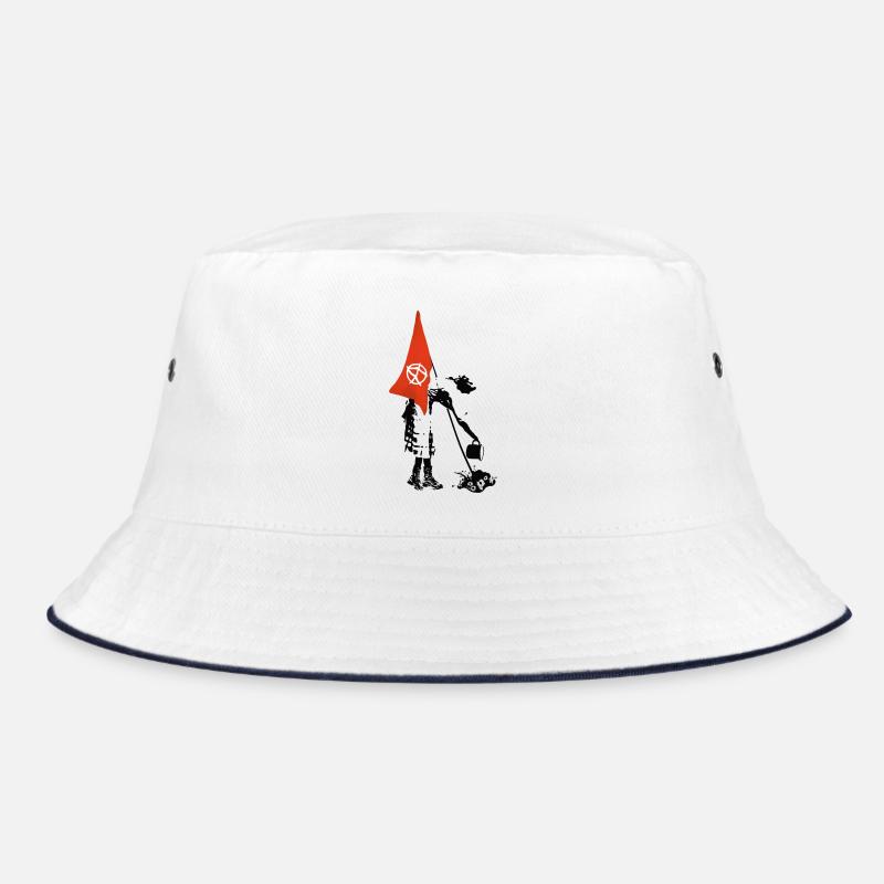 Flag Flag Anarchy - Punk Rebellion - Bucket Hat - white/navy