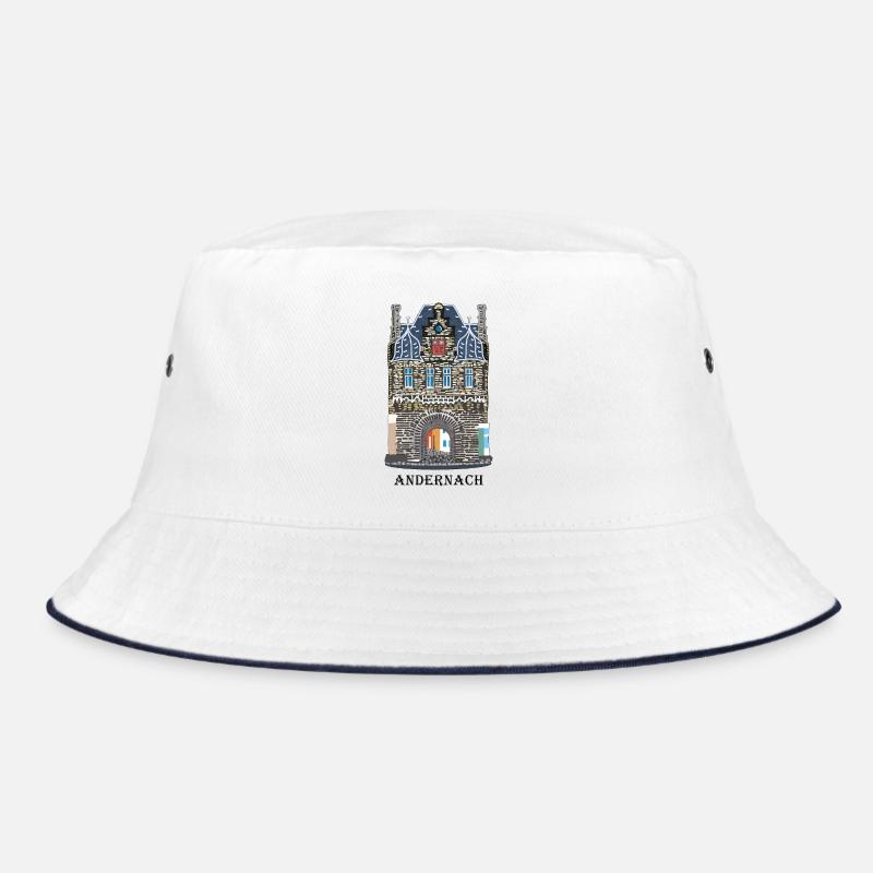 Andernach, iconic Rhine Gate, Germany Bucket Hat