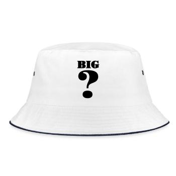 Big question mark - Bucket Hat - white/navy - Front