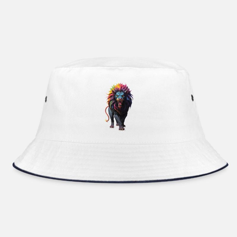 Mehrfarbiger Löwe Bucket Hat