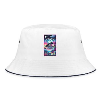 Corfu Greece vacation design - Bucket Hat - white/navy - Front