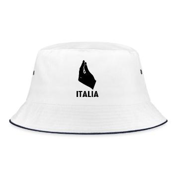 Italie Italien Italien Italie - Bob - blanc/marine - Devant