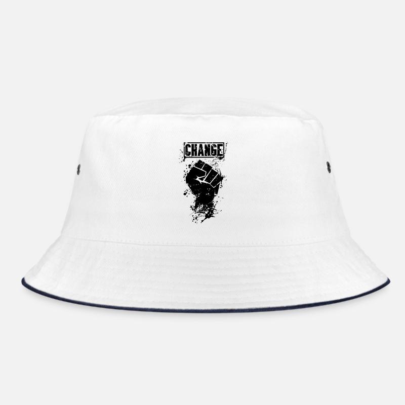 Change through revolution Black Bucket Hat