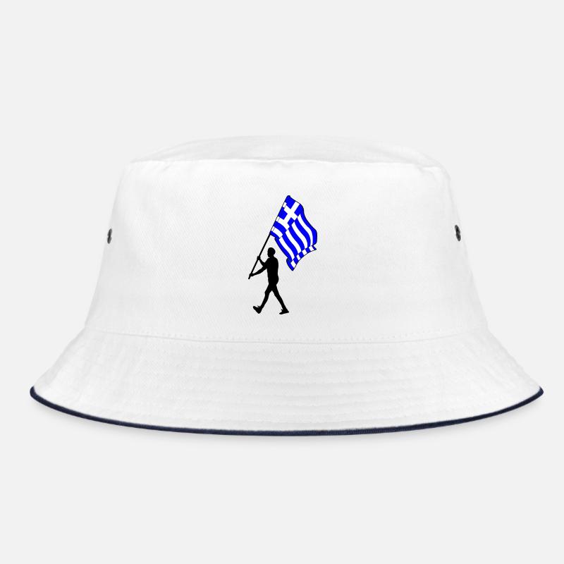 Drapeau Grèce Homme Marche Bob