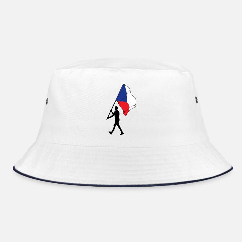 Drapeau République tchèque homme marchant Bob