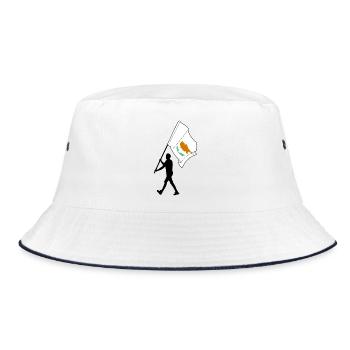 Drapeau de Chypre Homme Marche - Bob - blanc/marine - Devant