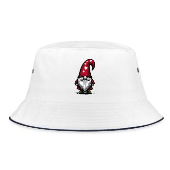 Wichtel James - Bucket Hat - Weiß/Navy - Vorne