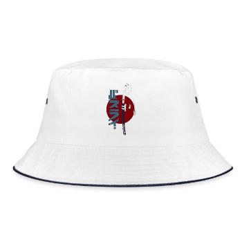 Katana - Bucket Hat - Weiß/Navy - Vorne