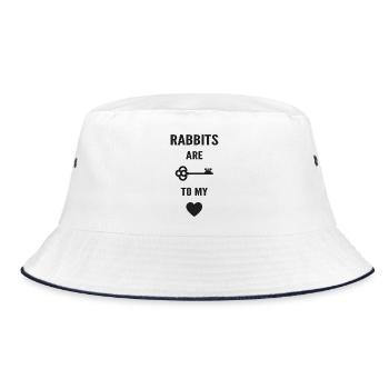 Rabbits are the key to my heart - Bob - blanc/marine - Devant