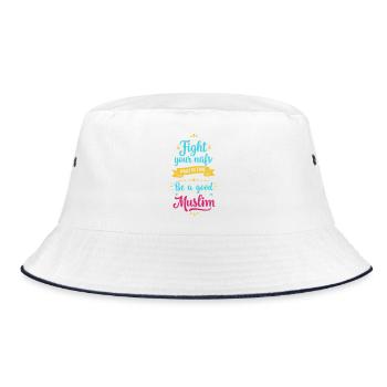 Be Good - Bucket Hat - white/navy - Front