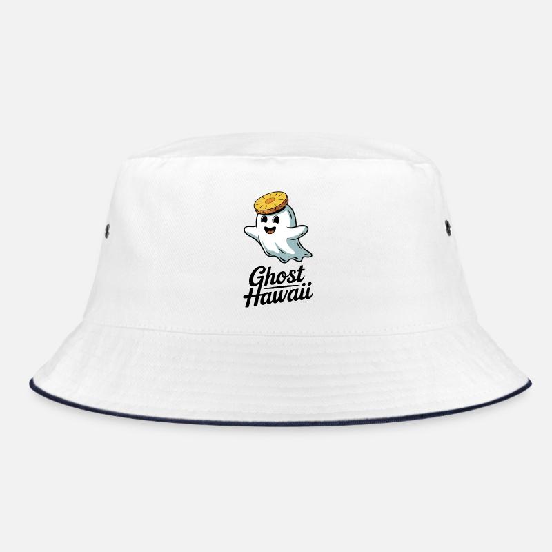 Ghost Hawaii - Bucket Hat - Weiß/Navy