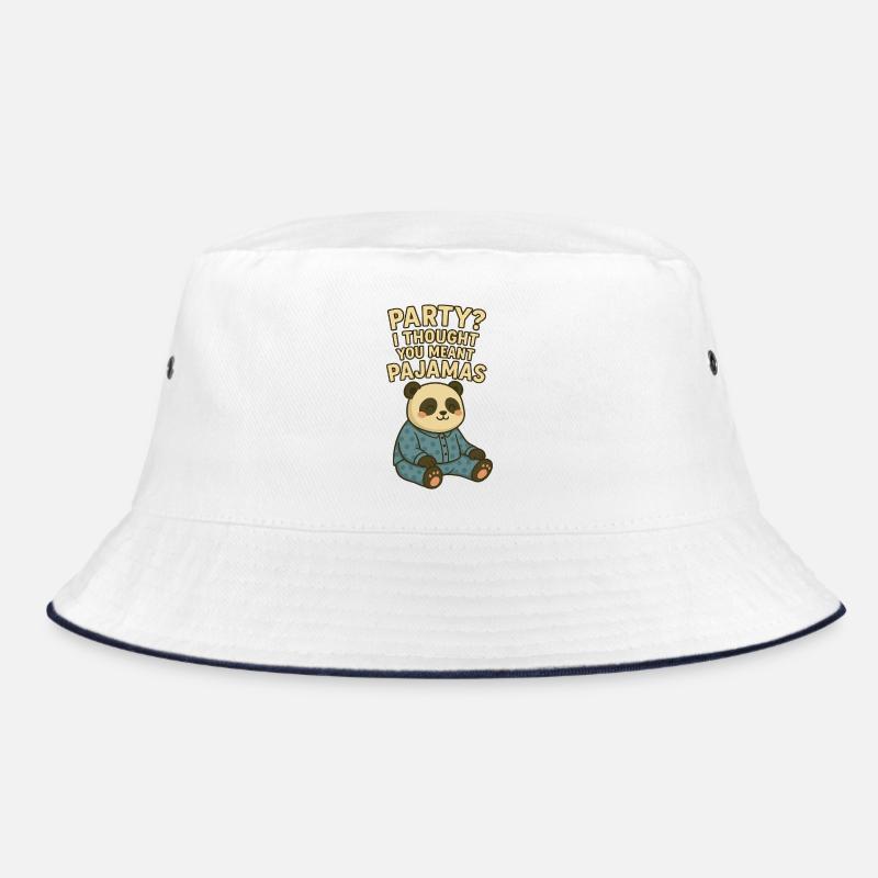 Partei? Ich dachte, du meintest einen Pyjama - Bucket Hat - Weiß/Navy