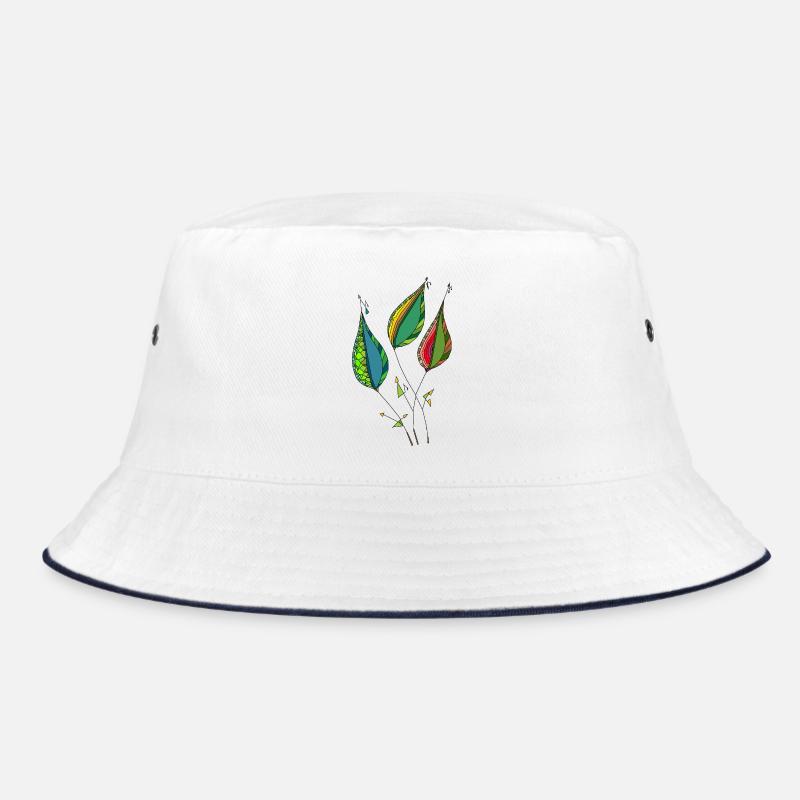 Abstract leaves Bucket Hat