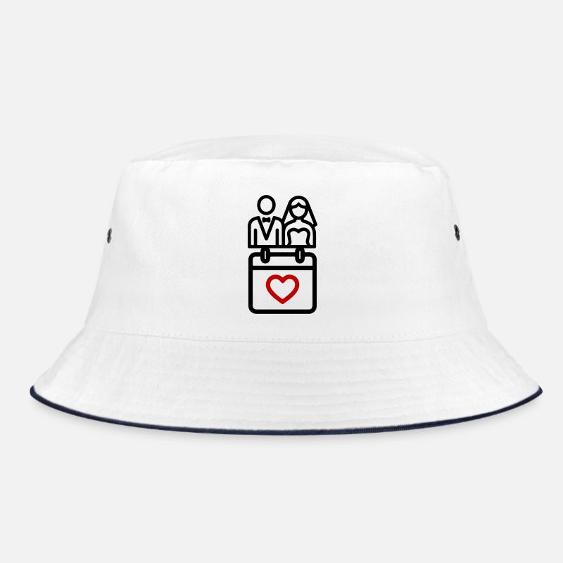 Brautpaar Ehepaar Hochzeit Bucket Hat
