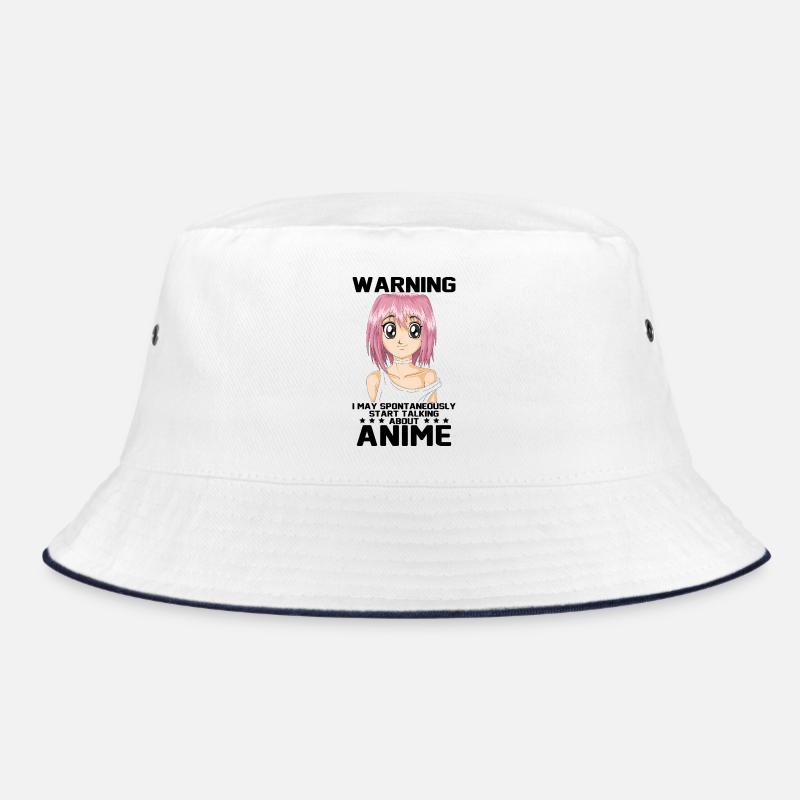 Warning I May Spontaneously Start Talking Anime Bucket Hat