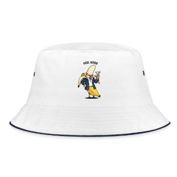 Homme banane en costume - Bob - blanc/marine - Devant