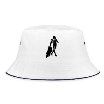 Torero - Bucket Hat - Weiß/Navy - Vorne