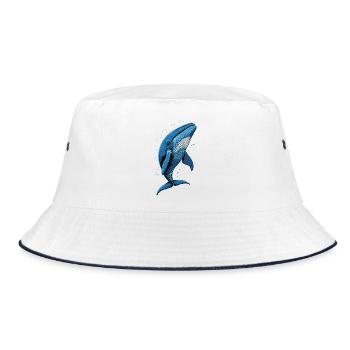 Baleine bleue Baleine Baleines bleues Baleines Chant Baleine Plongeur Baleines Océan - Bob - blanc/marine - Devant
