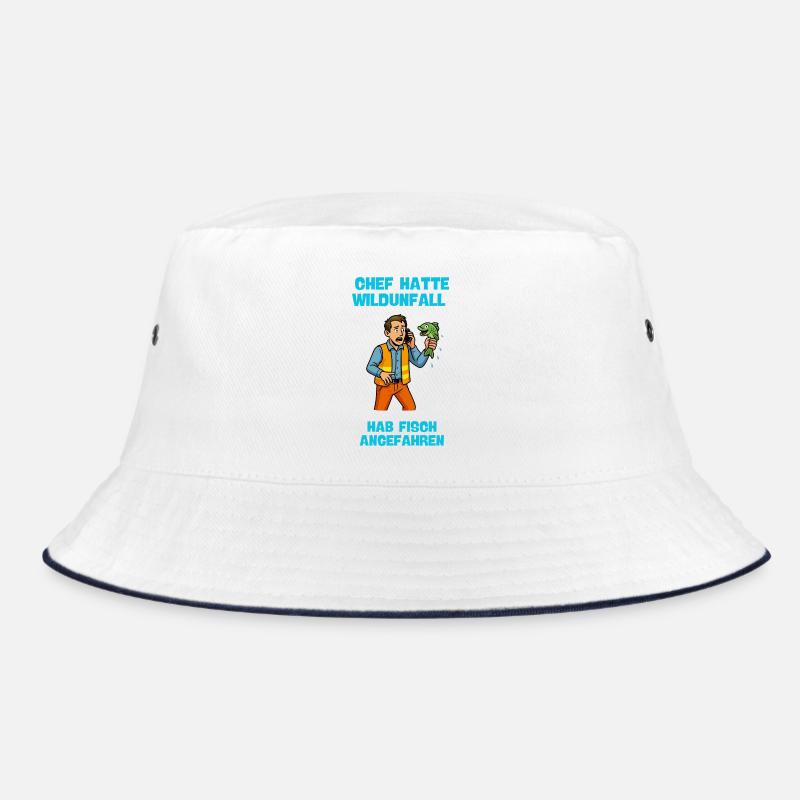Chef Hatte Wildunfall Fisch Angefahren Bucket Hat