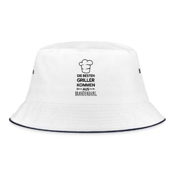 Les meilleurs barbecues viennent de Brandebourg / Grill - Bob - blanc/marine - Devant