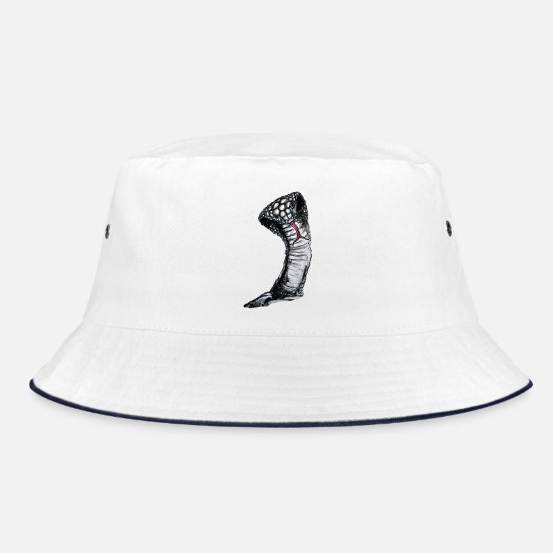 Cobra - Bucket Hat - white/navy