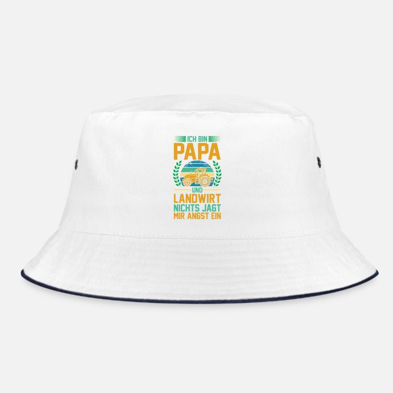 I'm a dad and a farmer Nothing scares me Bucket Hat
