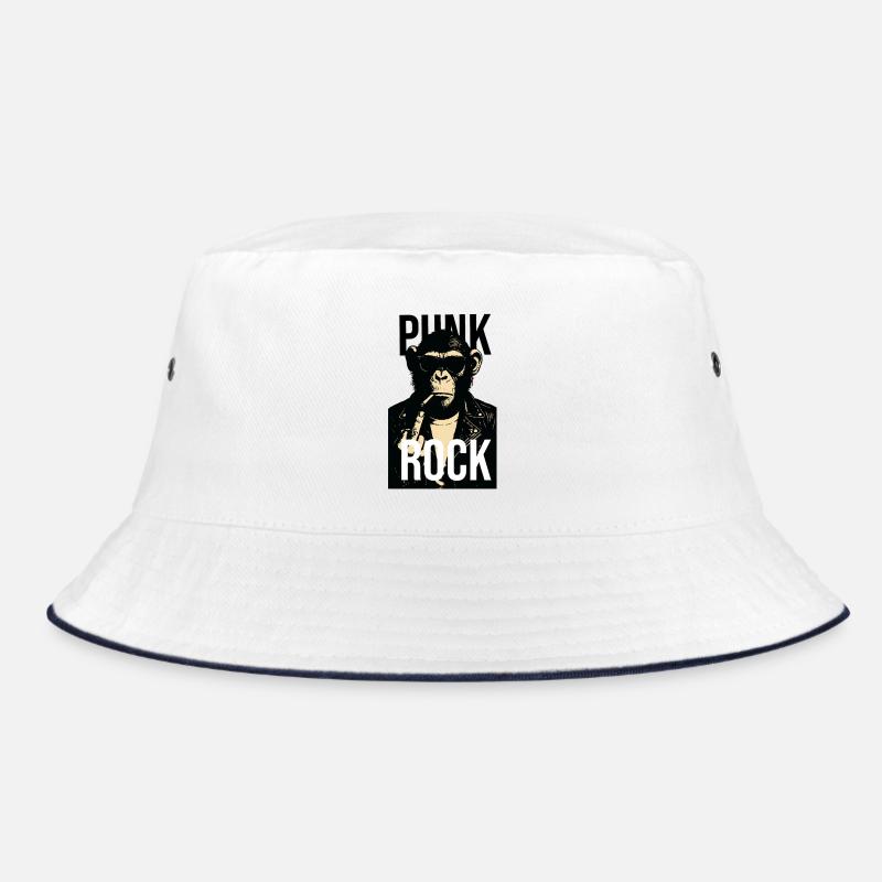 Felschimpansen-Rebellenporträt Bucket Hat