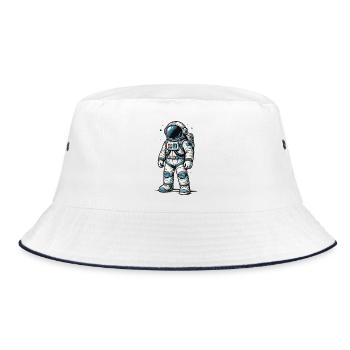 Astronaute de bande dessinée détaillé dans l’espace ouvert - Bob - blanc/marine - Devant
