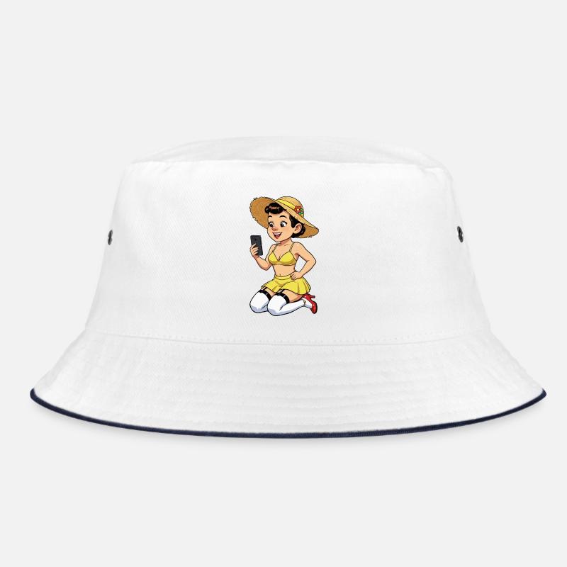 Fröhliche Influencerin Bucket Hat