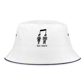 Musicien Professeur de musique Récitant une partition cadeau - Bob - blanc/marine - Devant