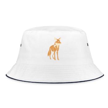 jackal - Bucket Hat - white/navy - Front