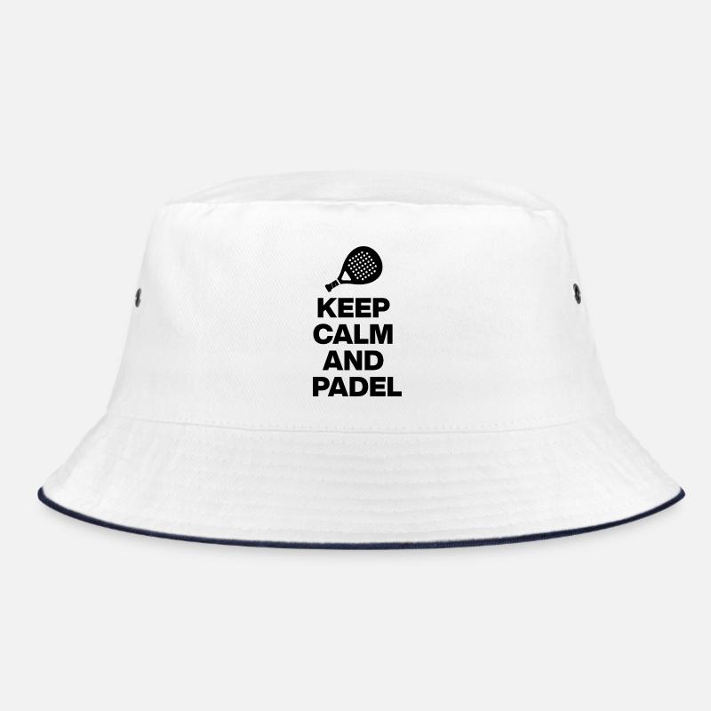 KEEP CALM AND PADEL! SMASH IT BLACK Bucket Hat