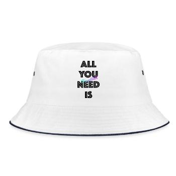 Handball Gradient Script - Bucket Hat - white/navy - Front