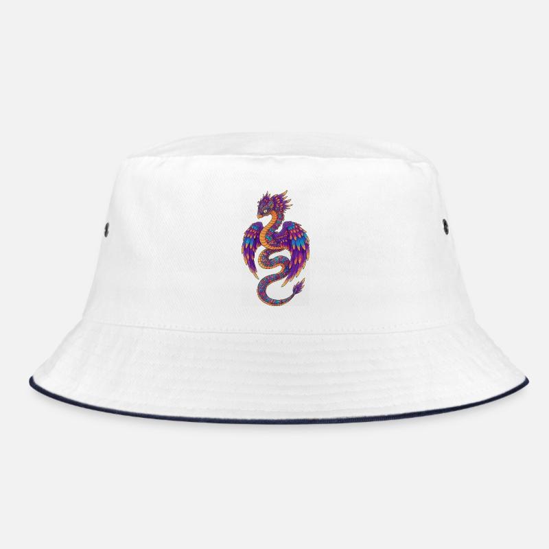Bunter Regenbogendrache Bucket Hat