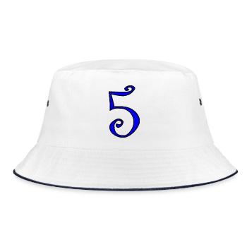 5. ANNIVERSARY. 5 YEARS. 5th ANNIVERSARY - Bucket Hat - white/navy - Front