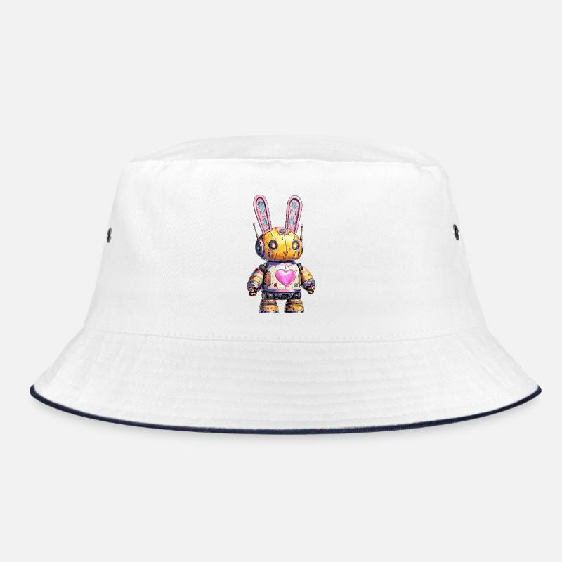 Neon-Roboterhase Bucket Hat